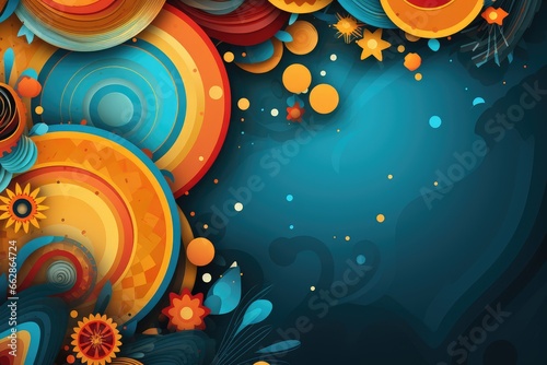 Colorful abstract background. Abstract background for unlucky Day. 