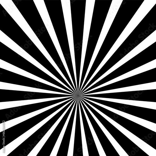 Radial, radiating lines. Starburst, sunburst element