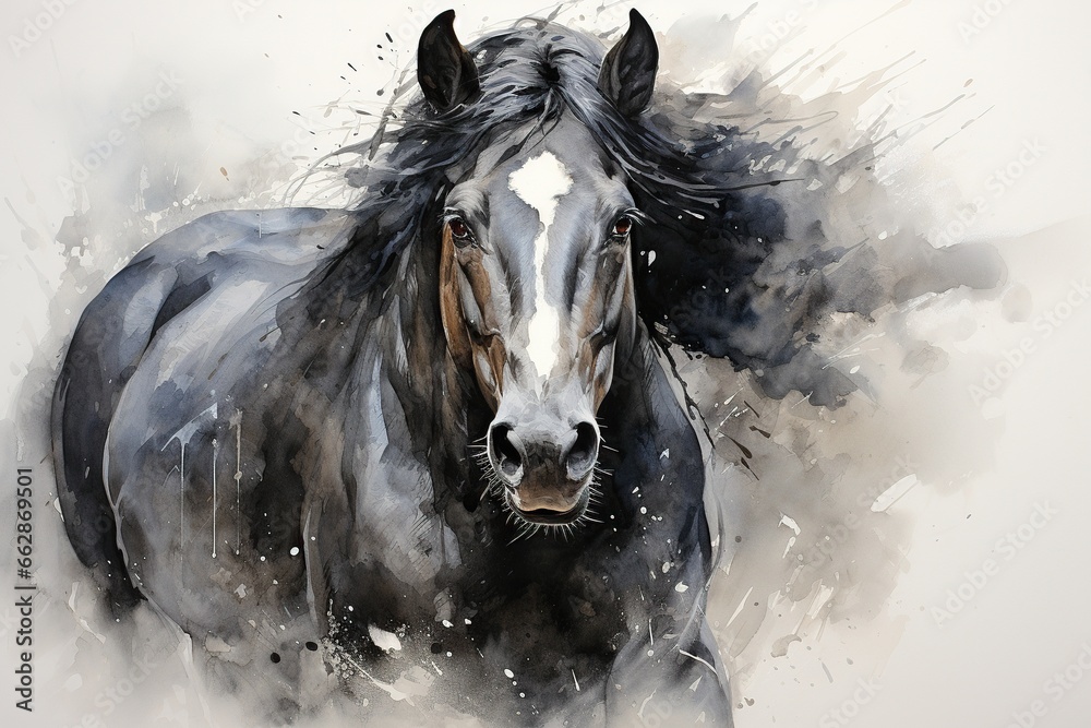 Obraz premium horse in snow