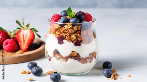 Close up granola Generative Ai