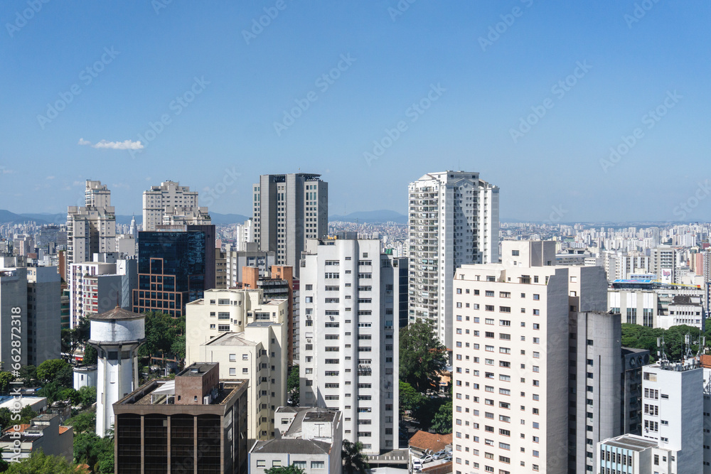 View of city São Paulo from the top View of city São Paulo from the top