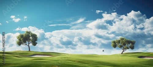 golfing area With copyspace for text