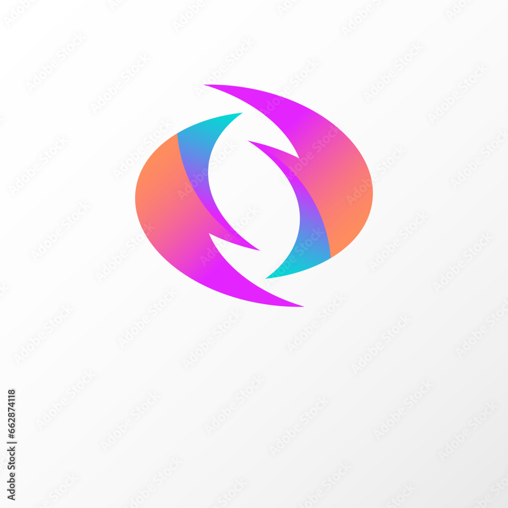 O letter Reverse icon vector Vector illustration can be used for web and mobile graphic design, logo