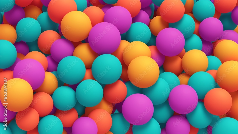 A Bunch Of Colorful Balloons In A Large Group