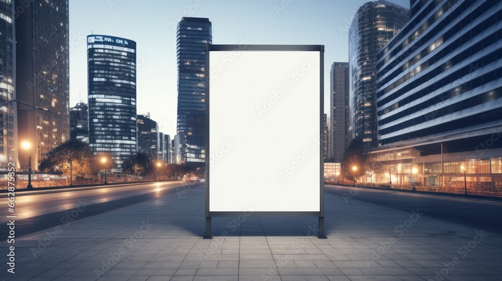 billboard or blank poster, blank white mast banner mockup, front view, outdoor, billboard clear poster for advertising display outside sign template, for Display or montage of product generate by AI billboard or blank poster, blank white mast banner mockup, front view, outdoor, billboard clear poster for advertising display outside sign template, for Display or montage of product generate by AI