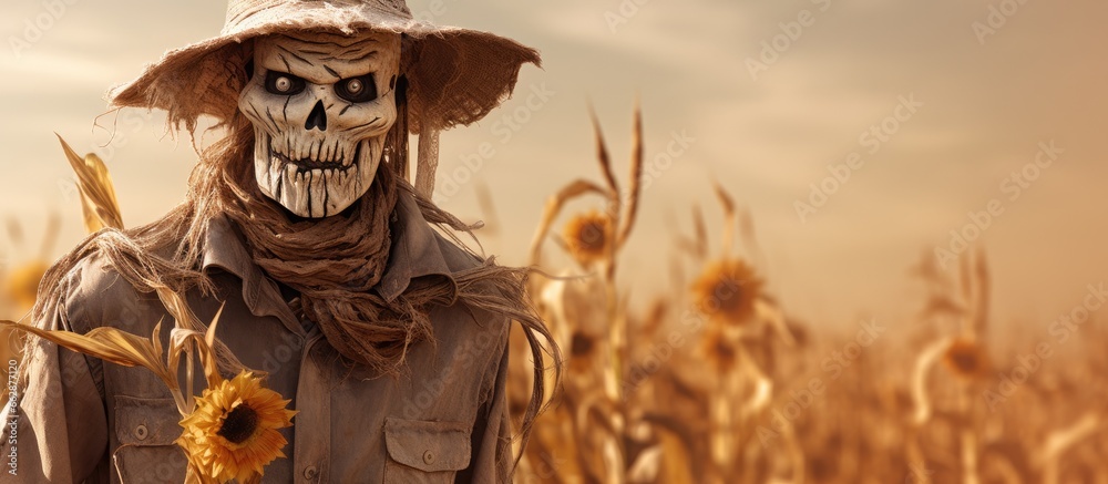 Fake scarecrow With copyspace for text