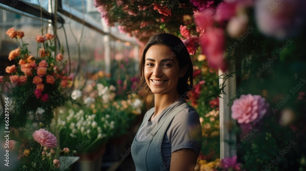 Flower shop worker