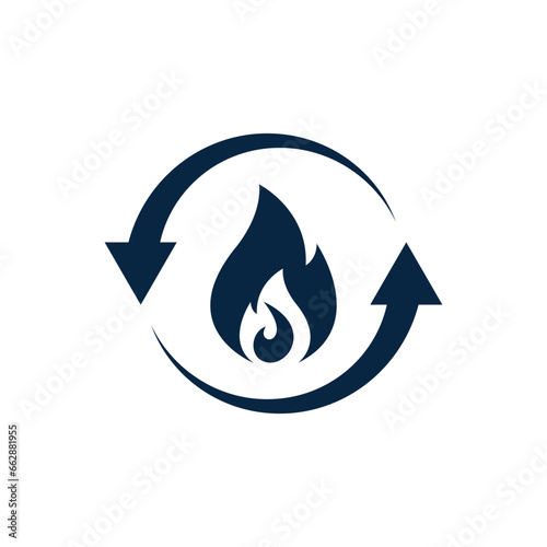 Metabolism icon. Metabolic process symbol concept isolated on white background. Vector illustration
