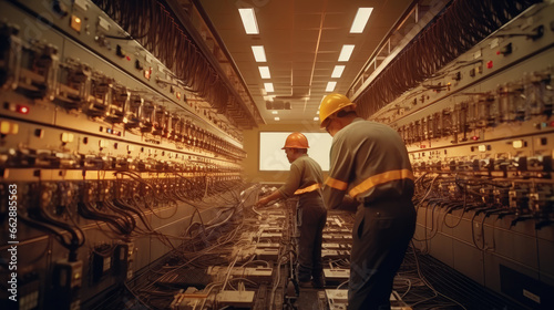 An operator maintains control of a gas-electric energy center