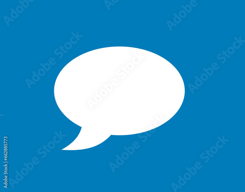 biały dymek, ikona czatu