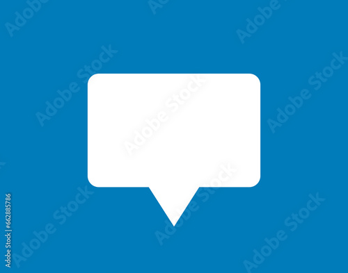 biały dymek, ikona czatu