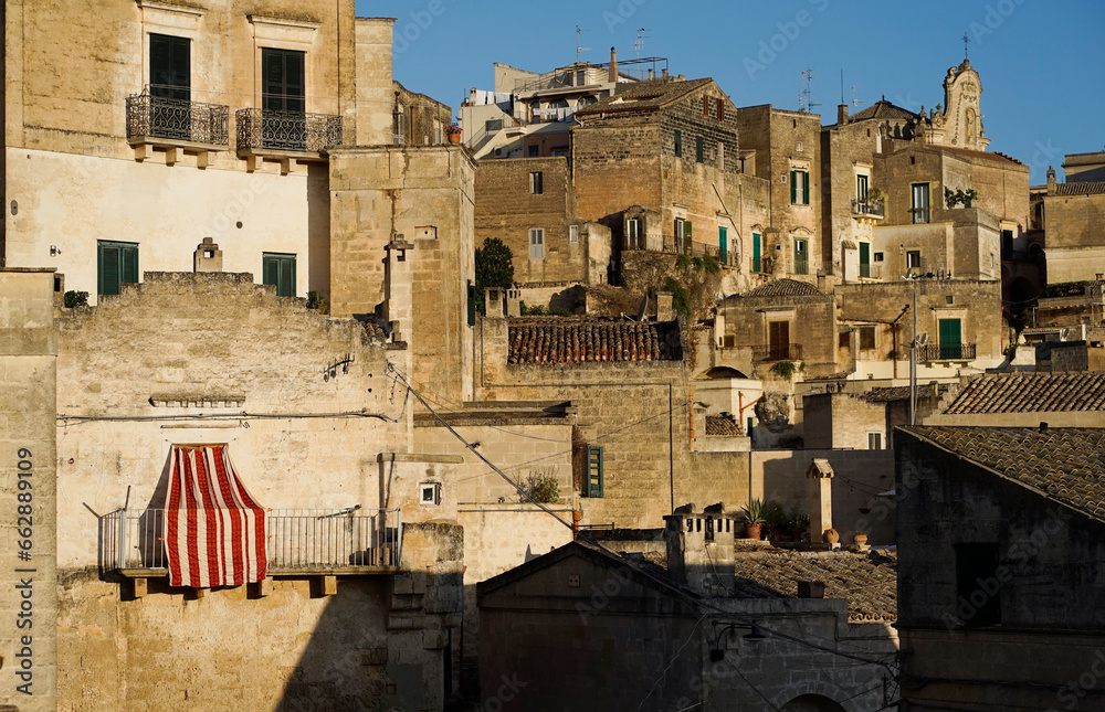 Fototapeta premium View of the old town of Matera, Italy