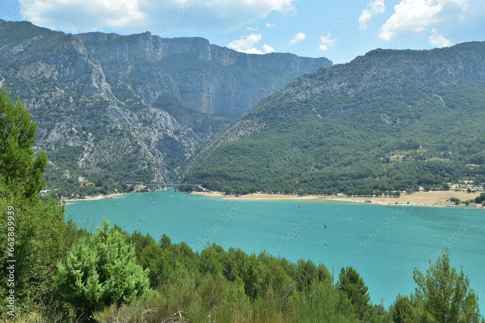 Obraz premium Landscape in France, lake