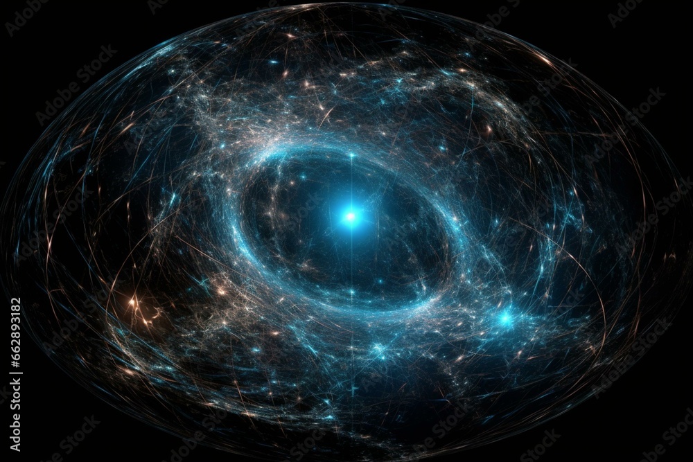 Exploring dark energy and universe expansion. Generative AI - obrazy, fototapety, plakaty 