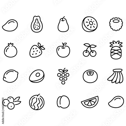 Fruit Icons vector design