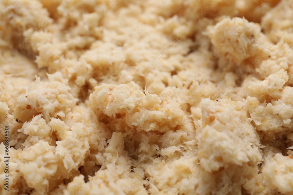 Tasty prepared horseradish as background, closeup view Tasty prepared horseradish as background, closeup view