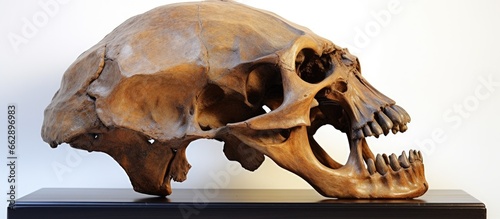Diprotodon s skull the biggest marsupial ever With copyspace for text