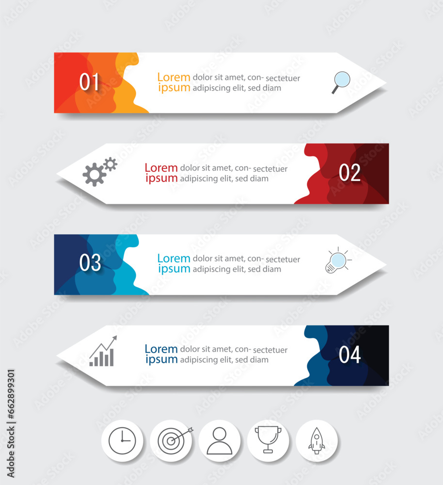 Infographic Vector abstract design web banner template.Modern banner. Infographic Vector abstract design web banner template.Modern banner.