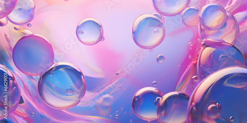 Colorful soap bubbles background © Oksana