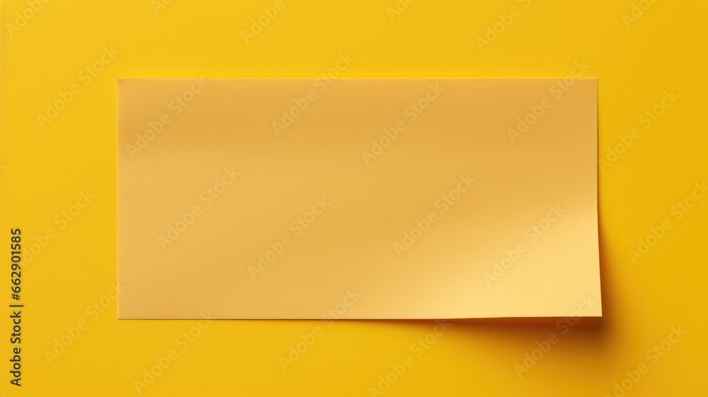 Vibrant Yellow Sticky Note with Pushpin on White Vibrant Yellow Sticky Note with Pushpin on White