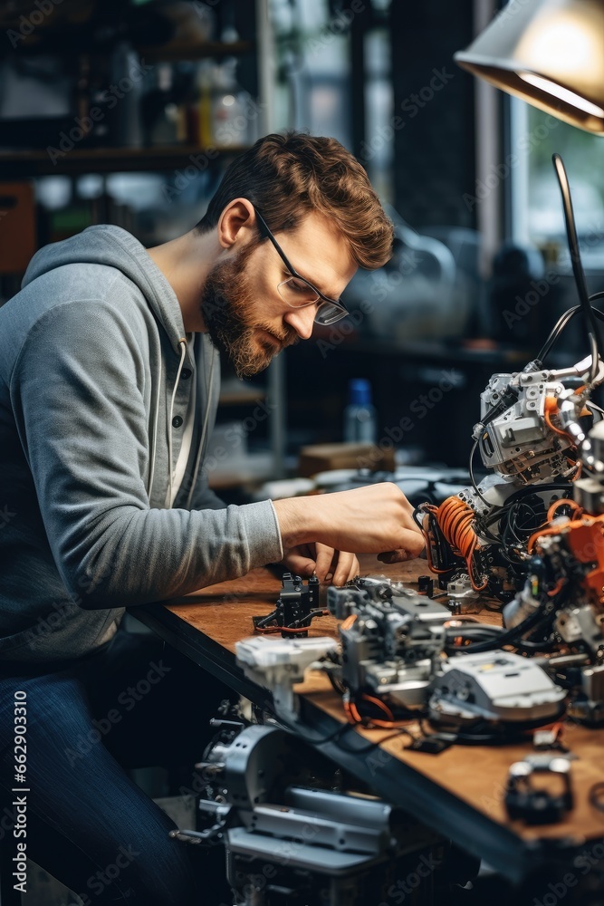 Man creates bionic robot Man creates bionic robot