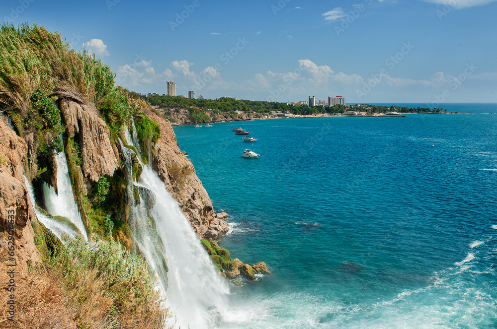 Waterfall Duden in Turkey Antalya city Waterfall Duden in Turkey Antalya city
