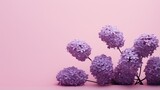  a bunch of purple flowers sitting on top of a table.  generative ai