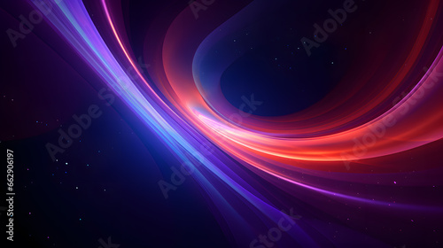 Shining neon colors abstract space background