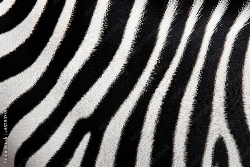 The texture of a zebra fur