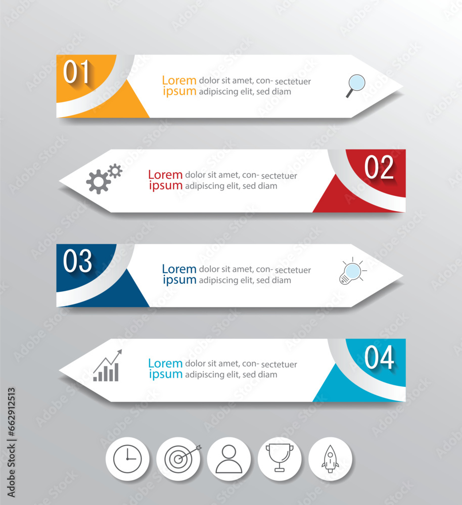 Infographic Vector abstract design web banner template.Modern banner. Infographic Vector abstract design web banner template.Modern banner.