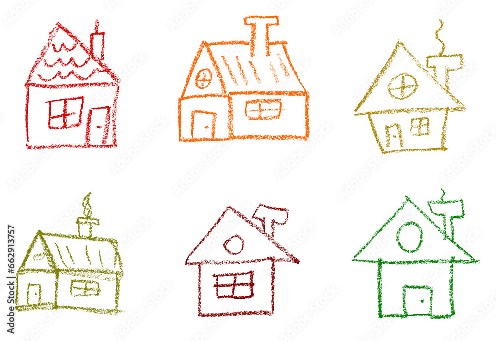House Crayon Drawing House Crayon Drawing