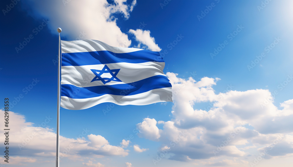 Naklejka premium israel flag