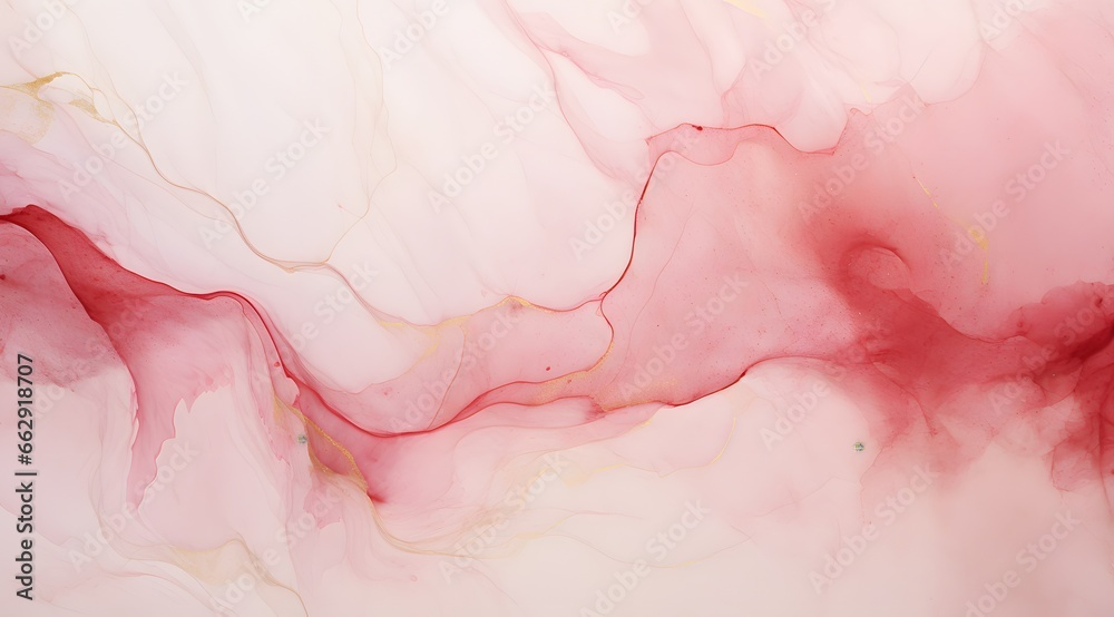 Abstract Marble. Crimson and Contrast Dirty. Ruby Splash. Fog background. Smoke Spray Gouache Print. Alcohol Ink Pigment. Contrast Smoke Colorful Texture generativ ai