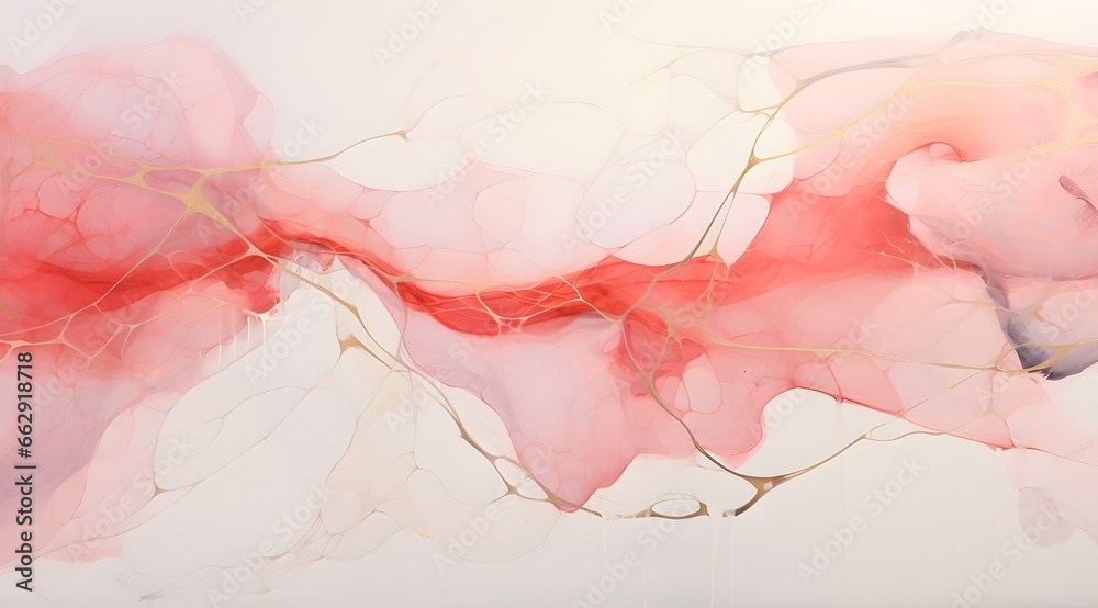 Abstract Marble. Crimson and Contrast Dirty. Ruby Splash. Fog background. Smoke Spray Gouache Print. Alcohol Ink Pigment. Contrast Smoke Colorful Texture generativ ai