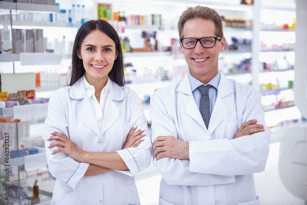 Couple of pharmacists Couple of pharmacists