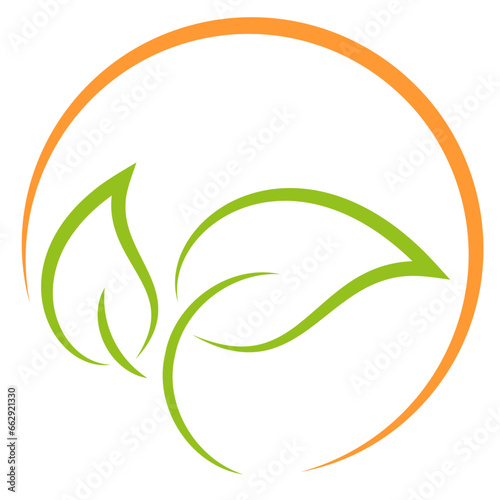 Blätter, Pflanzen, Sonne, Heilpraktiker und Vegan Logo
