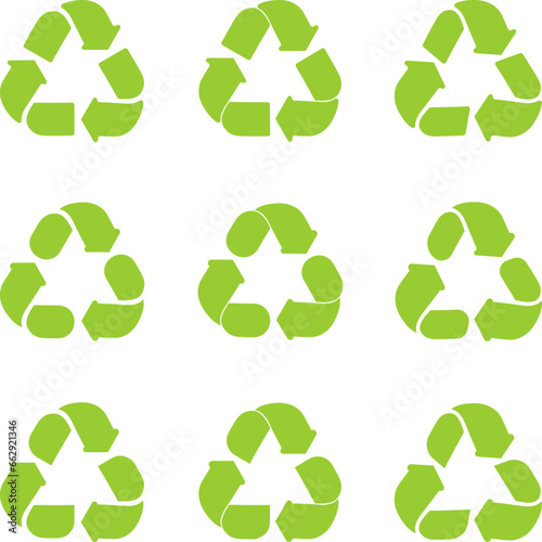 Recycling Pfeile, Recycling, Sammlung, Logo, Icon
