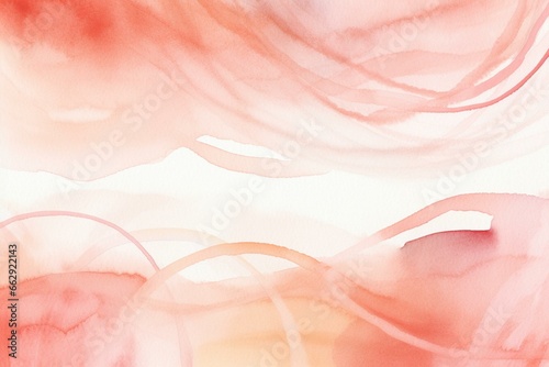 A watercolor frame drawn with pink and salmon pink lines. Generative AI