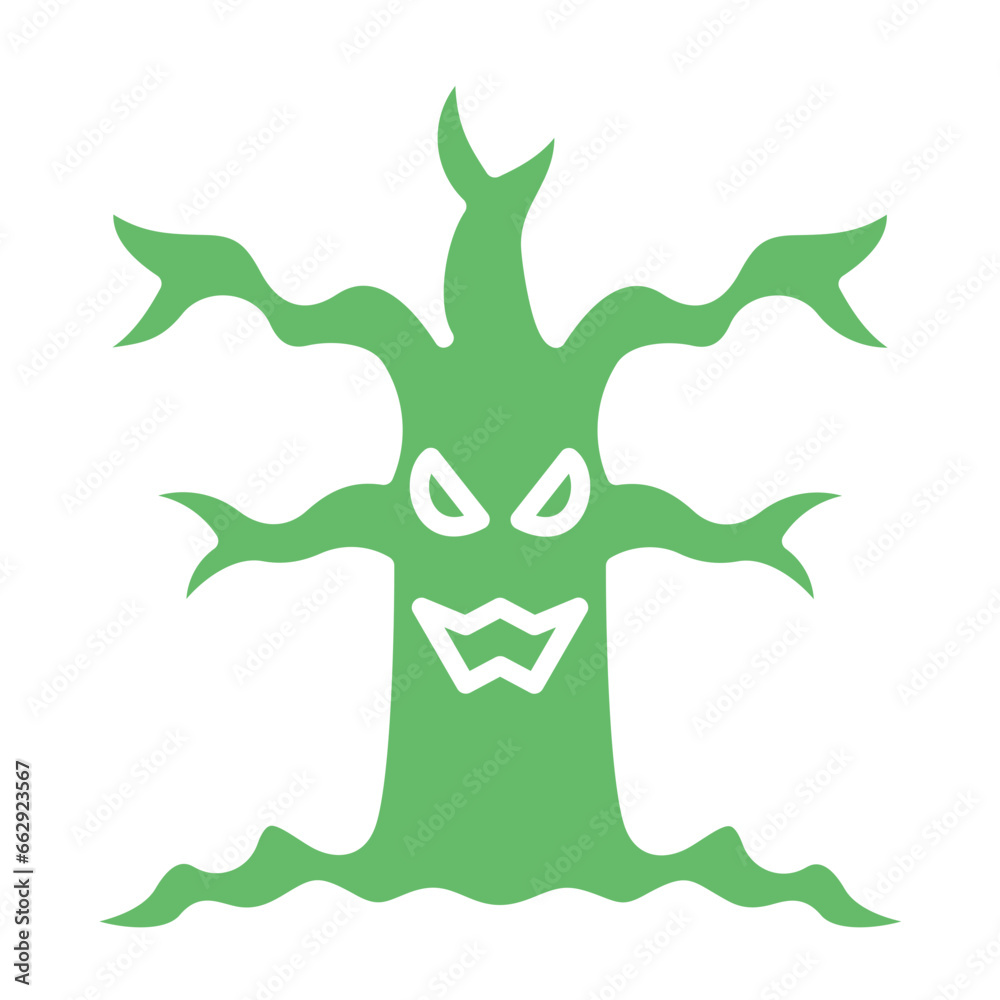 Obraz premium Scary Tree Icon