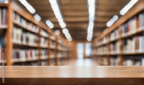 Empty table in library