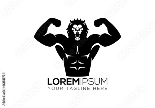 Lion Logo, lions, lion logo, gym logo, gym, bodybuilder, lion gym, strong lion, lions, powerfull, gym logos, gym,  © janu