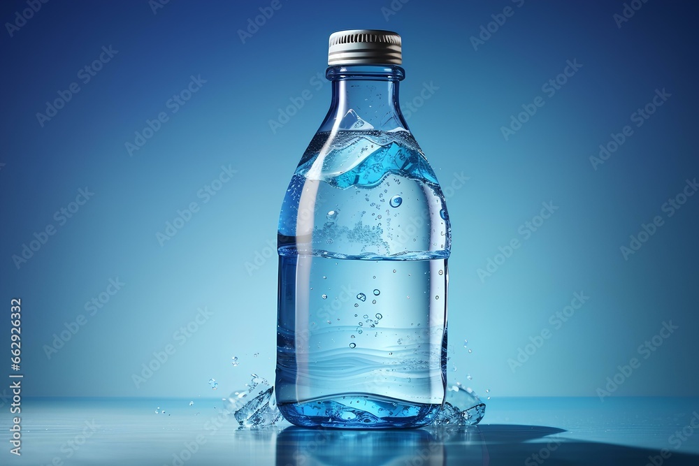 bottle with water bottle with water
