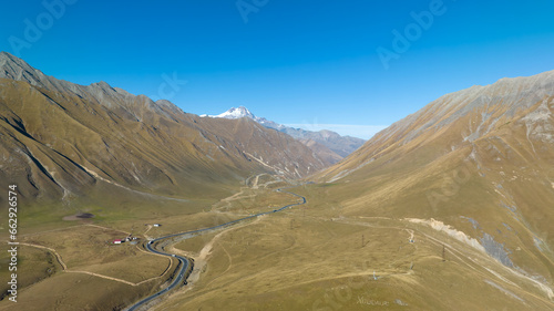 road in Caucasus Mountains
