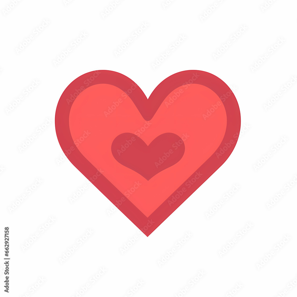 red heart isolated on white red heart isolated on white