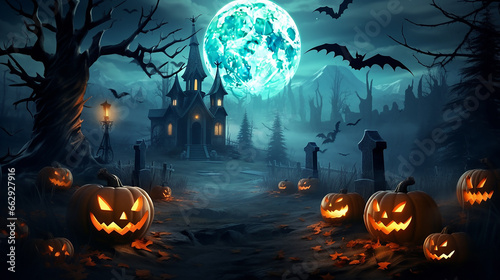 Halloween assombrado fundo horror assustador fantasma noite fundo truque ou tratamento fontes de festa photo