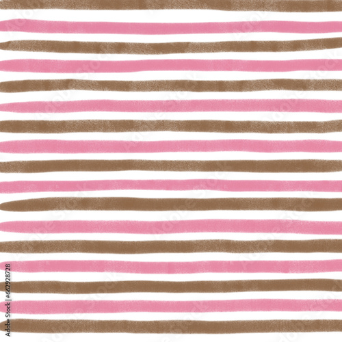Pink Brown Stripe Hand Drawn Background