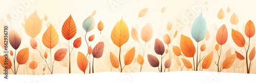 Background of Vibrant Autumnal Leaf Patterns  A Symphony of Nature s Colors and Elegance. Generative AI