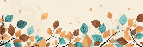 Background of Vibrant Autumnal Leaf Patterns  A Symphony of Nature s Colors and Elegance - Generative AI