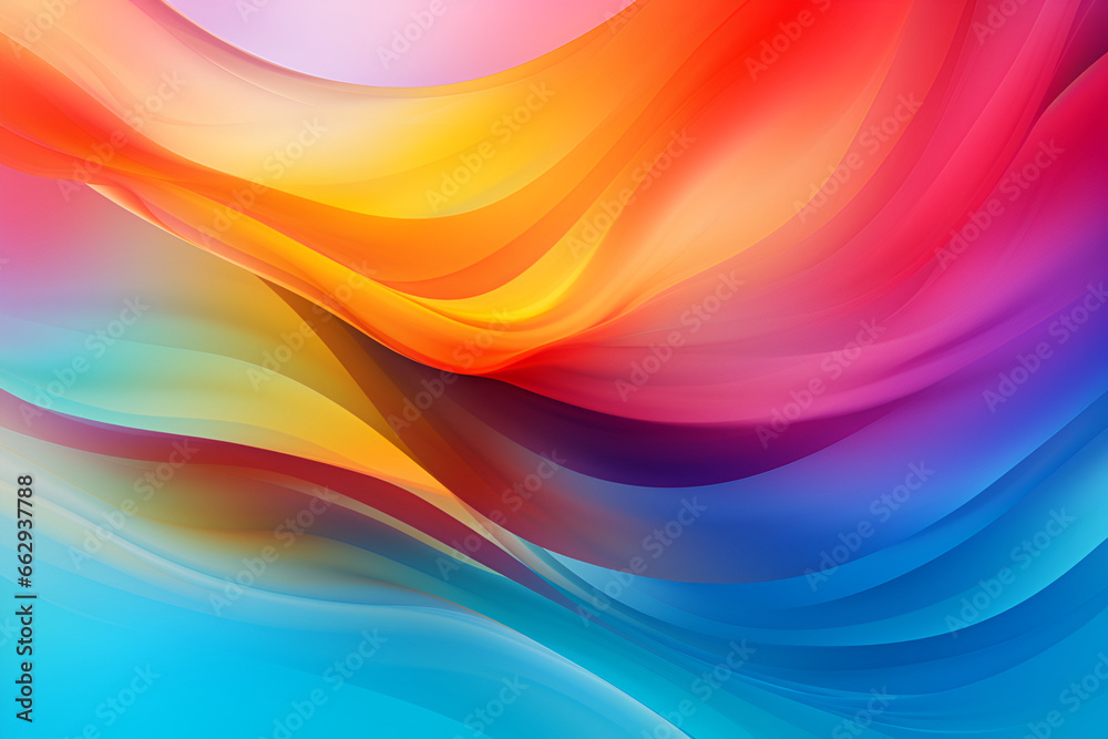 Vibrant Rainbow Spectrum: Abstract Colored Design Background