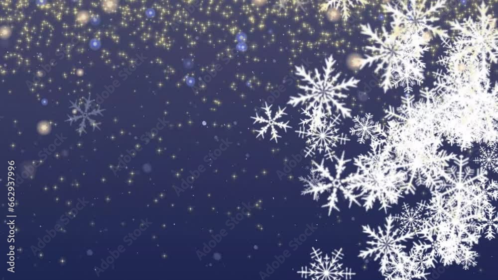 Falling star shower and spiraling snow on cobalt blue background. Festive winter/ holidays background. Falling star shower and spiraling snow on cobalt blue background. Festive winter/ holidays background.